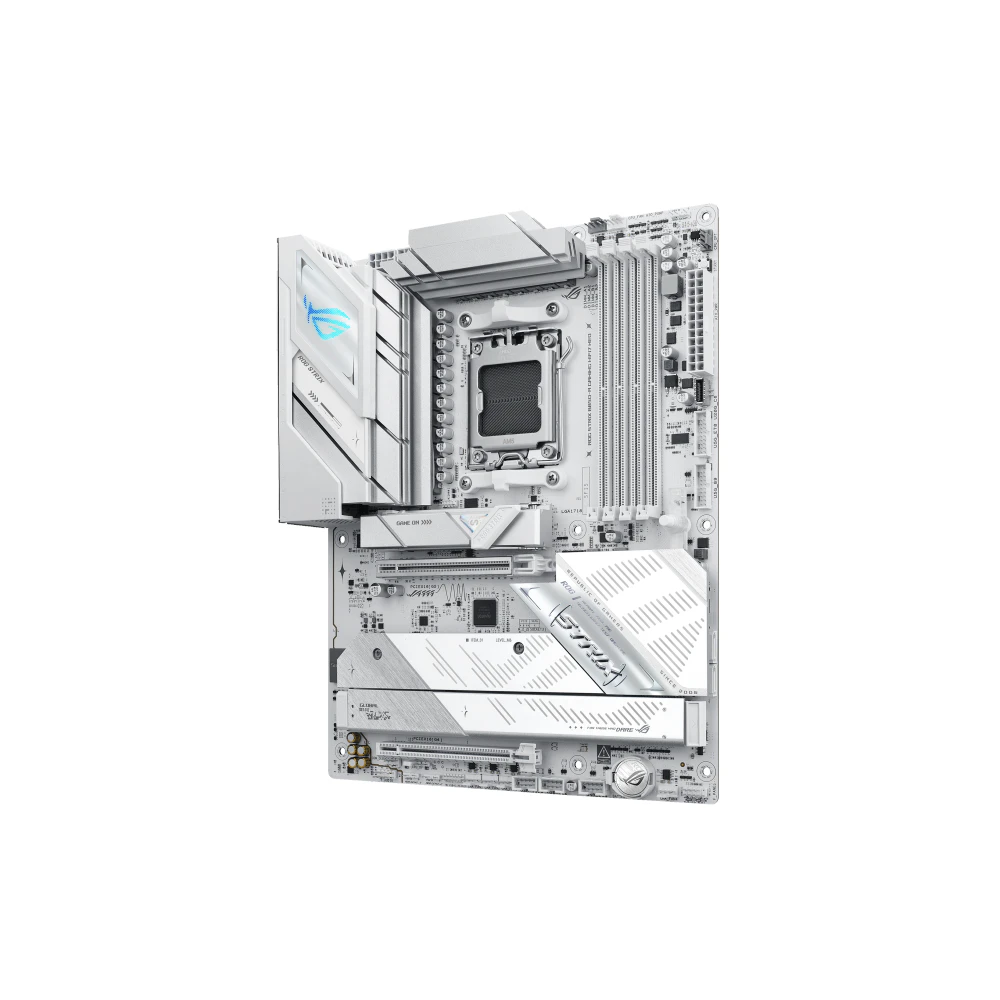 A large main feature product image of ASUS ROG Strix B850-A Gaming WiFi7 Neo AM5 ATX Desktop Motherboard