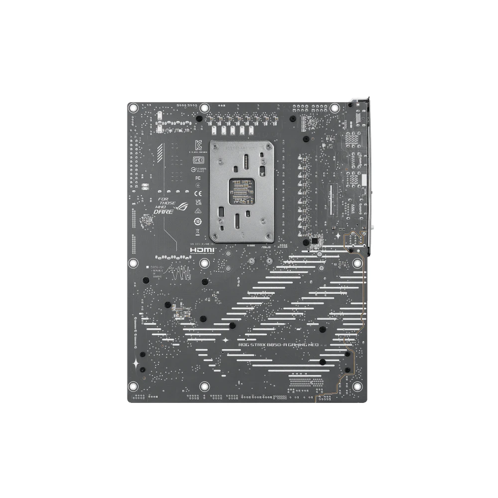 A large main feature product image of ASUS ROG Strix B850-A Gaming WiFi7 Neo AM5 ATX Desktop Motherboard