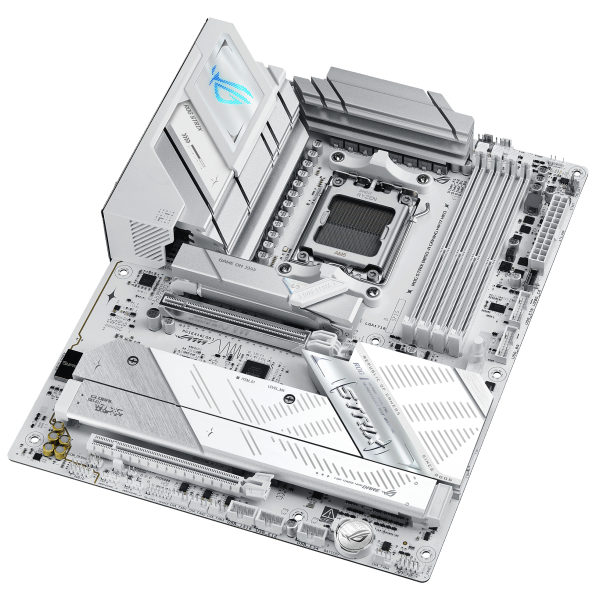 A large main feature product image of ASUS ROG Strix B850-A Gaming WiFi7 Neo AM5 ATX Desktop Motherboard