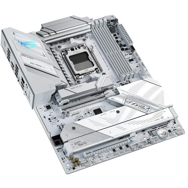 A large main feature product image of ASUS ROG Strix B850-A Gaming WiFi7 Neo AM5 ATX Desktop Motherboard