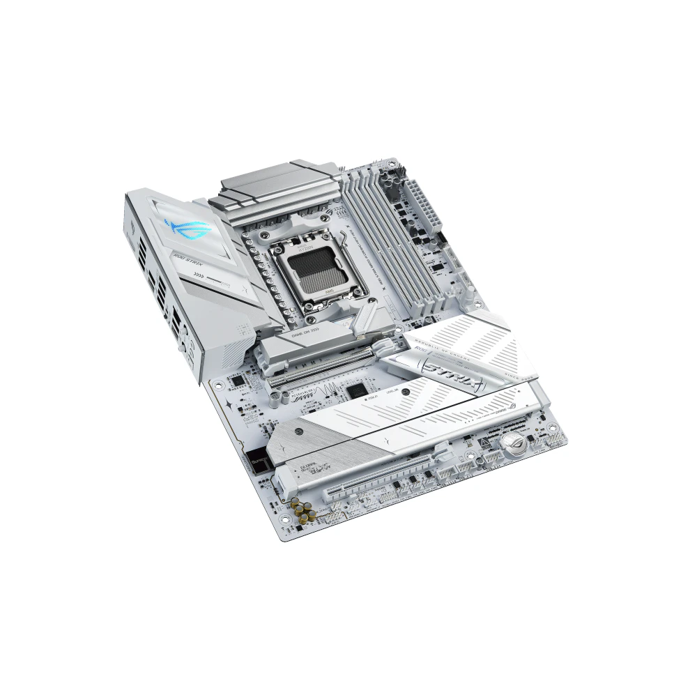 A large main feature product image of ASUS ROG Strix B850-A Gaming WiFi7 Neo AM5 ATX Desktop Motherboard