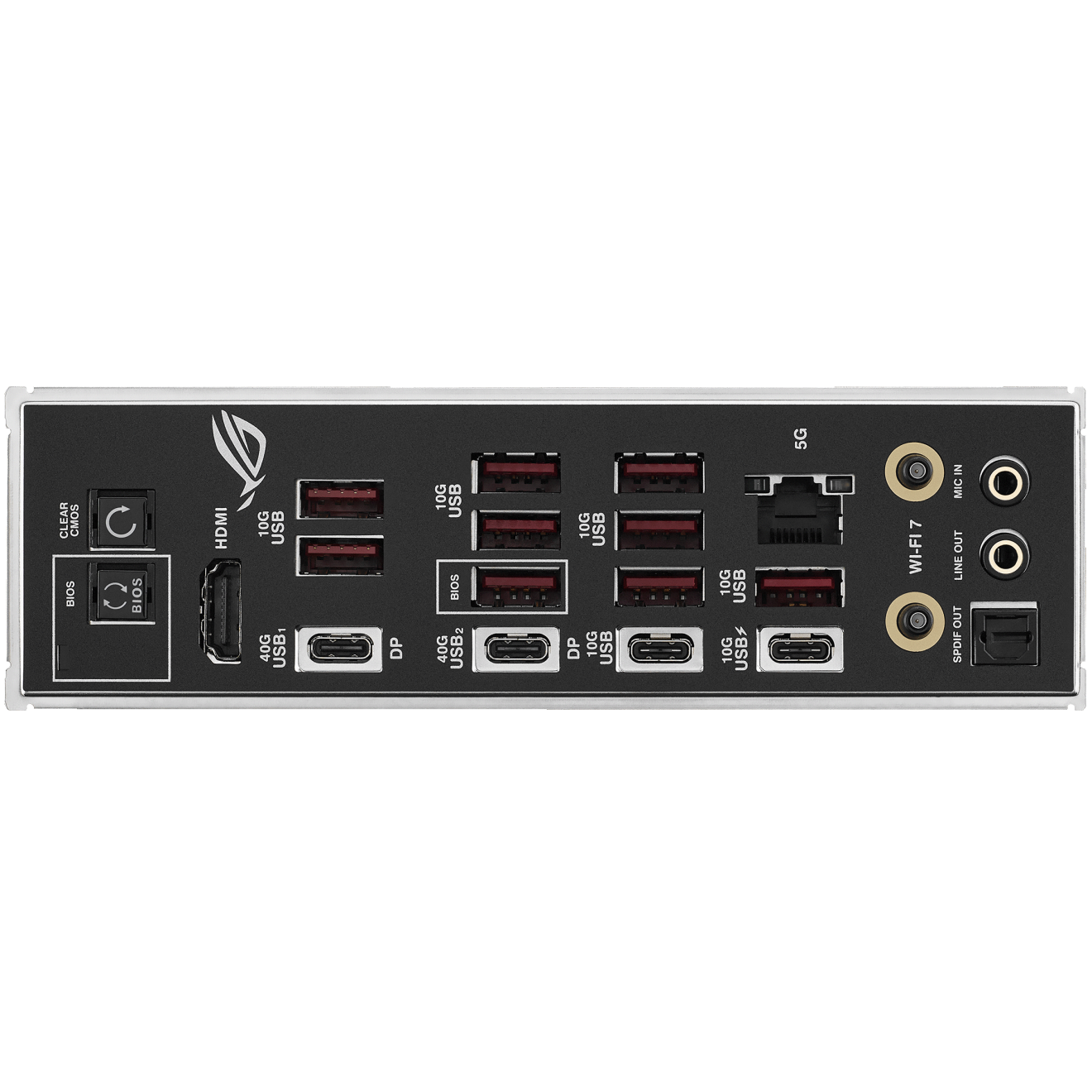 A large main feature product image of ASUS ROG Strix X870E-E Gaming  WiFi7 Neo AM5 ATX Desktop Motherboard