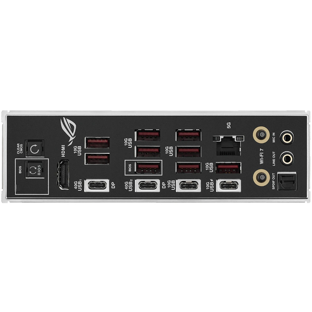 A large main feature product image of ASUS ROG Strix X870E-E Gaming WiFi7 Neo AM5 ATX Desktop Motherboard