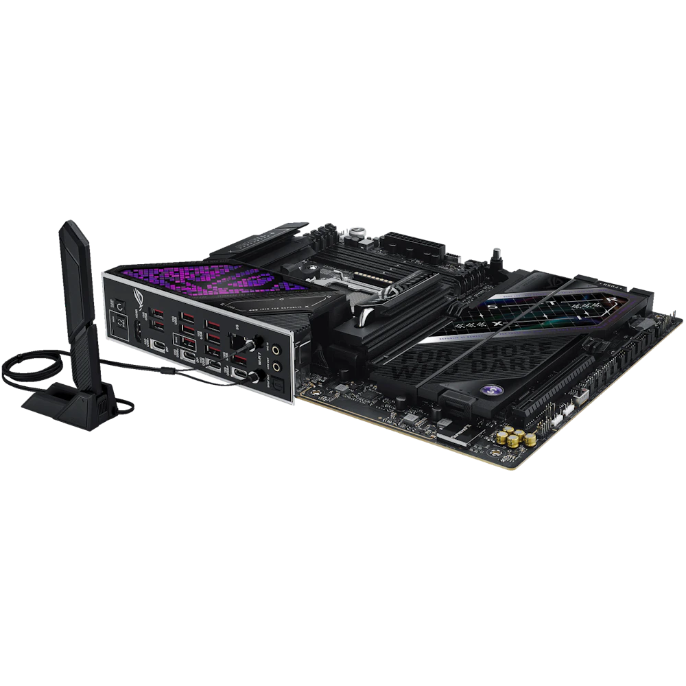 A large main feature product image of ASUS ROG Strix X870E-E Gaming WiFi7 Neo AM5 ATX Desktop Motherboard