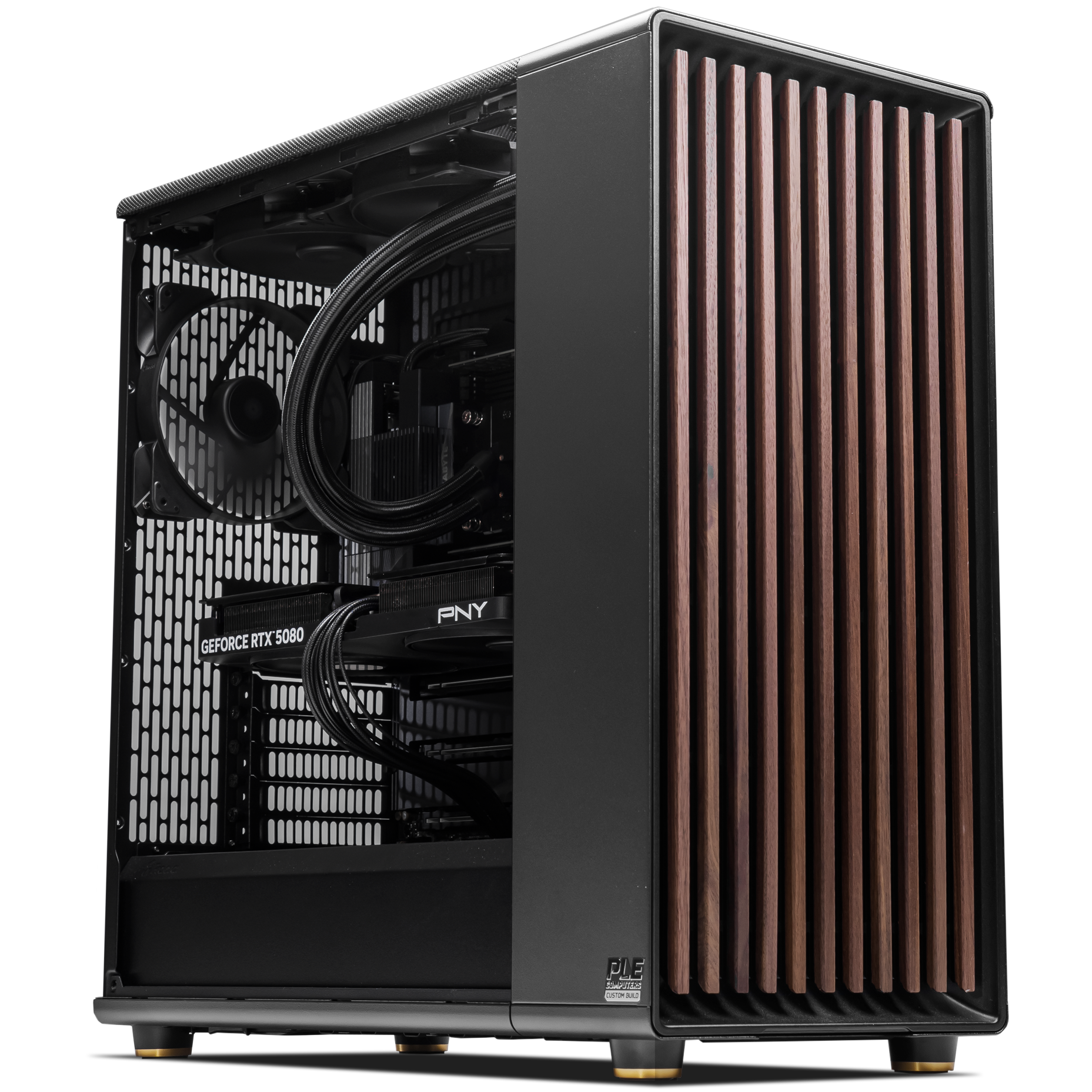 A large main feature product image of PLE Threadripper Dual RTX 4000 Prebuilt Ready To Go Workstation PC
