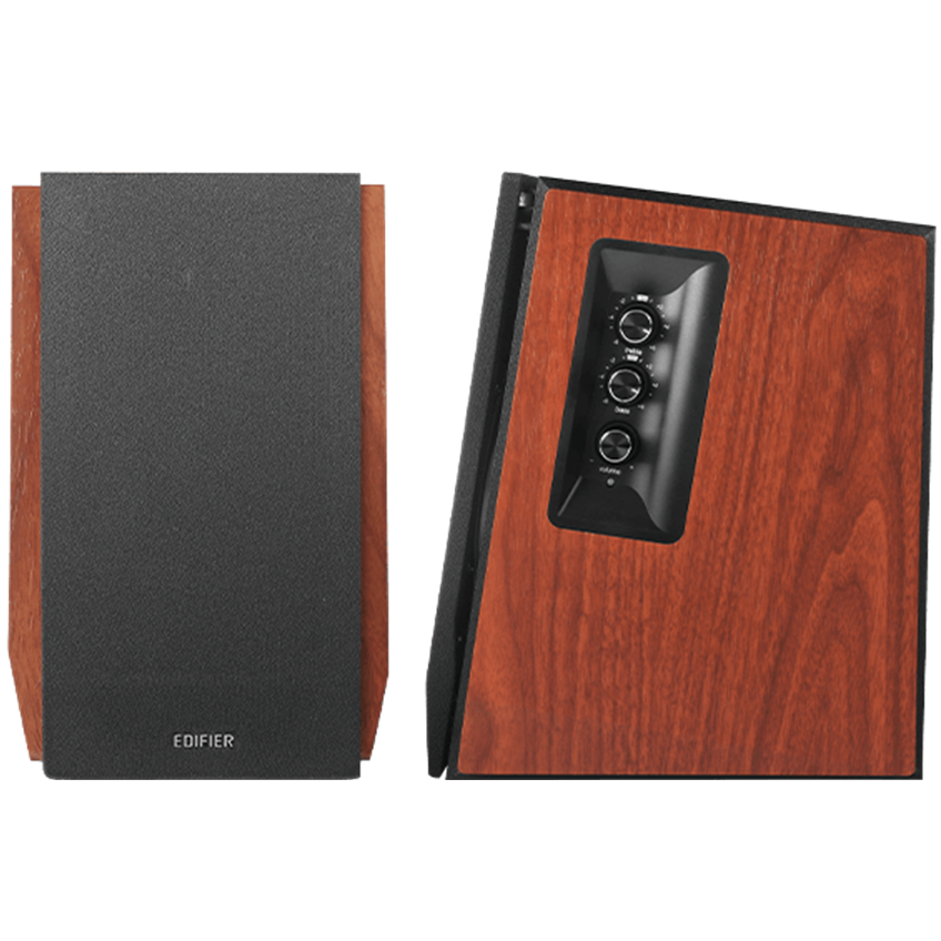 A large main feature product image of Edifier R1700BTS Bluetooth Bookshelf Studio Speakers (Brown)