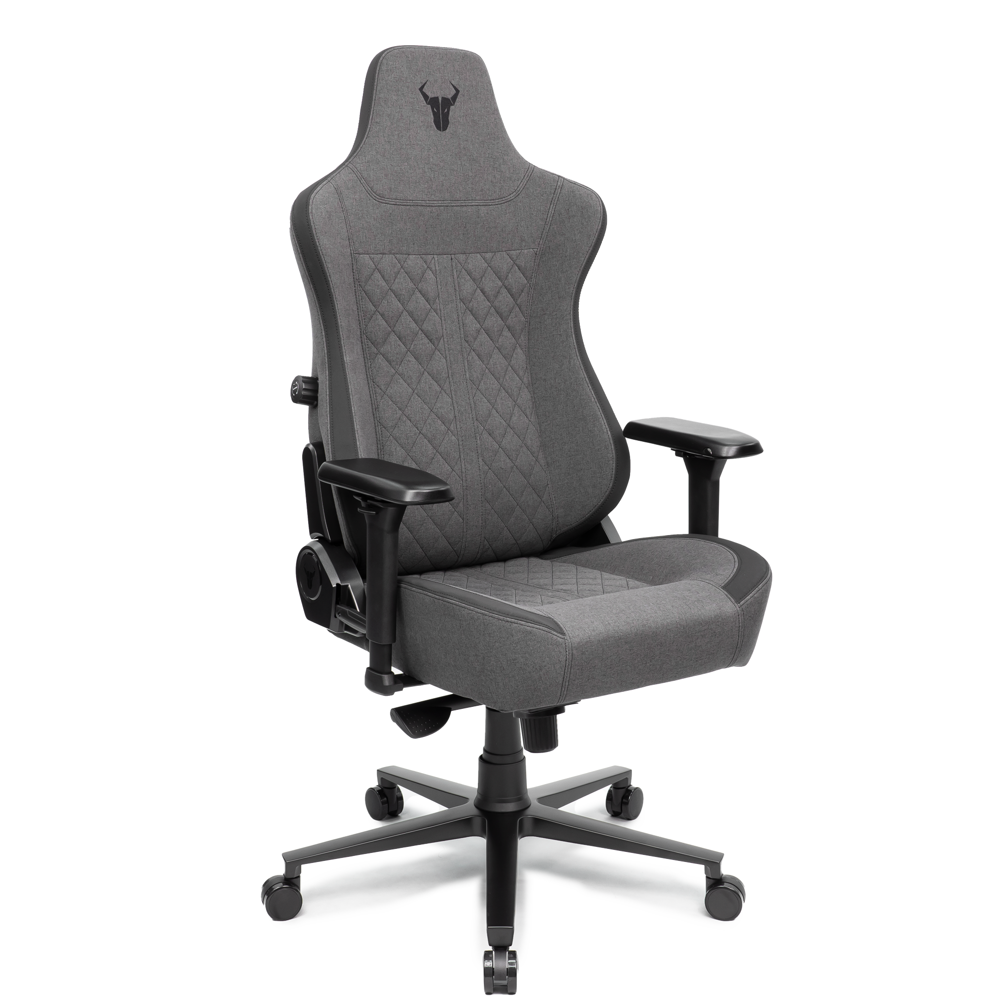 A large main feature product image of EX-DEMO BattleBull Crosshair XL Gaming Chair - Dark Grey Weave