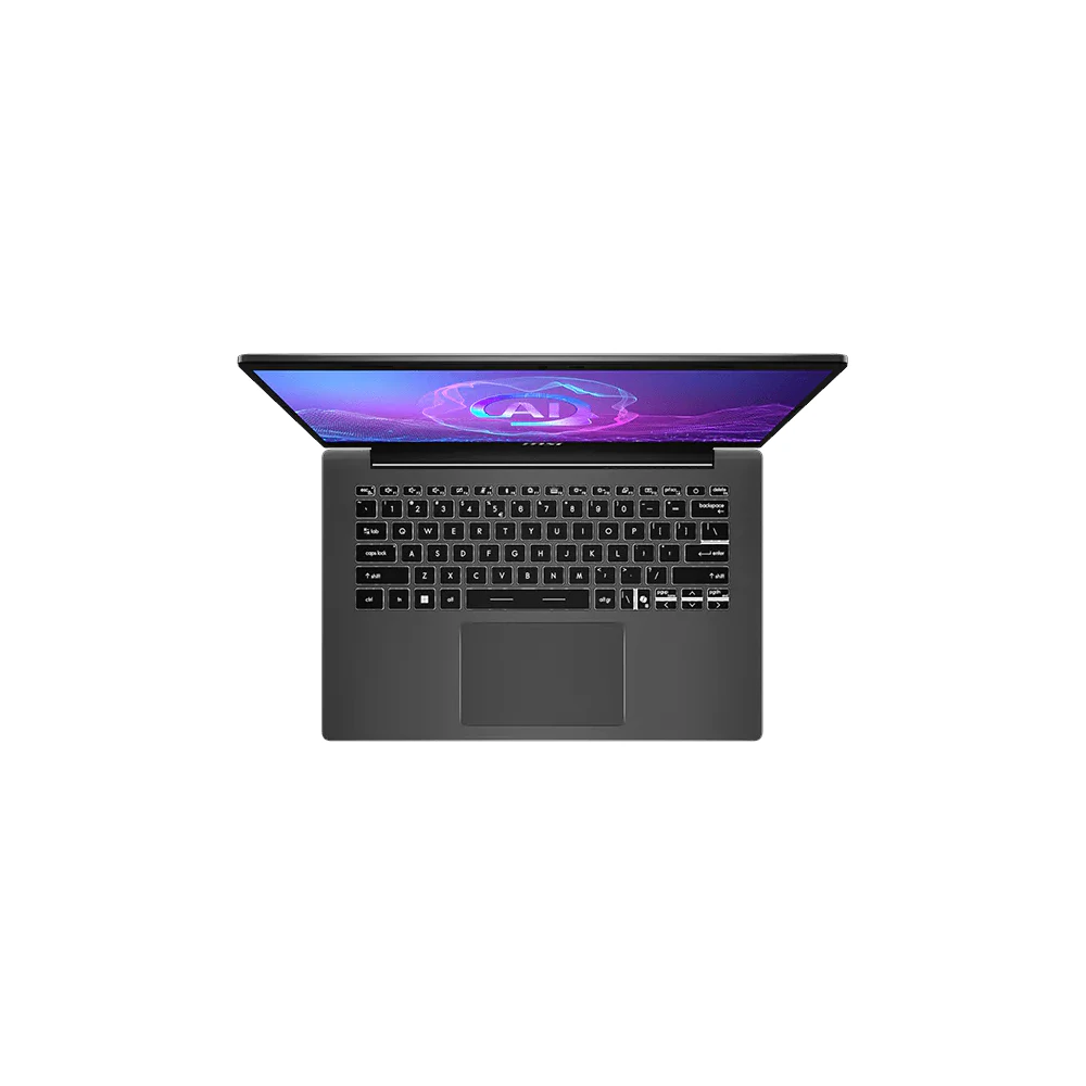 A large main feature product image of MSI Modern A14 AI (F2H) - 14" Ryzen 7 250, 16GB/512GB - Win 11 Notebook