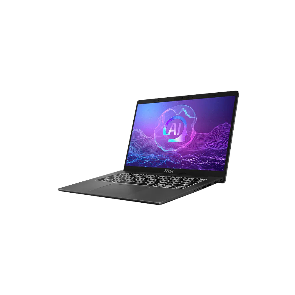 A large main feature product image of MSI Modern A14 AI (F2H) - 14" Ryzen 7 250, 16GB/512GB - Win 11 Notebook