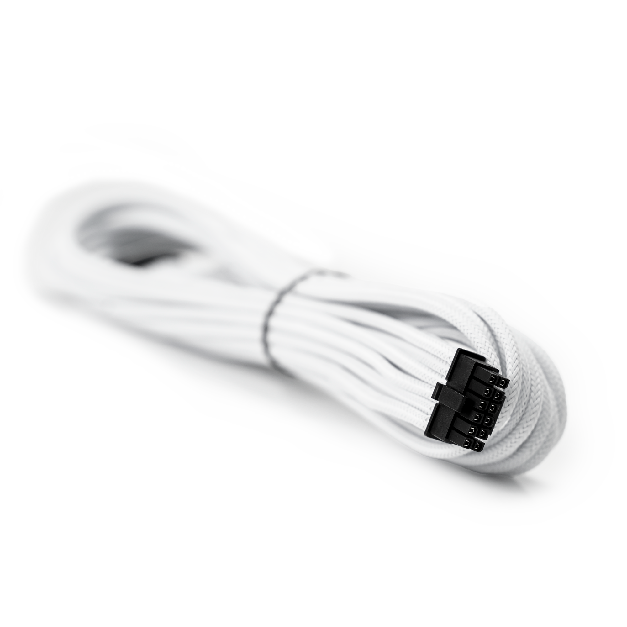 A large main feature product image of EX-DEMO GamerChief 12VHPWR 60cm Male to Male Sleeved Cable (White)