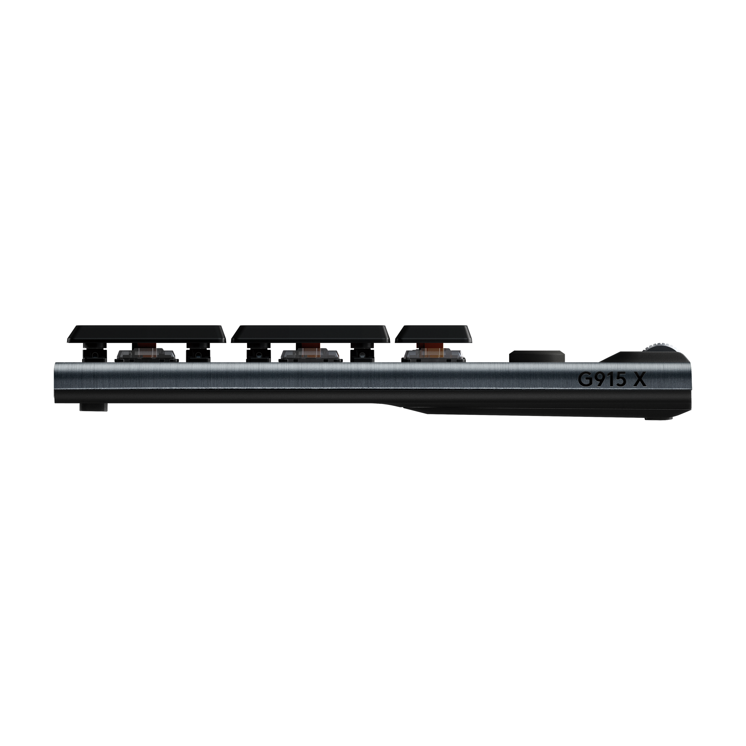 A large main feature product image of EX-DEMO Logitech G915 X LIGHTSPEED RGB Wireless Low-Profile Gaming Keyboard (Black)