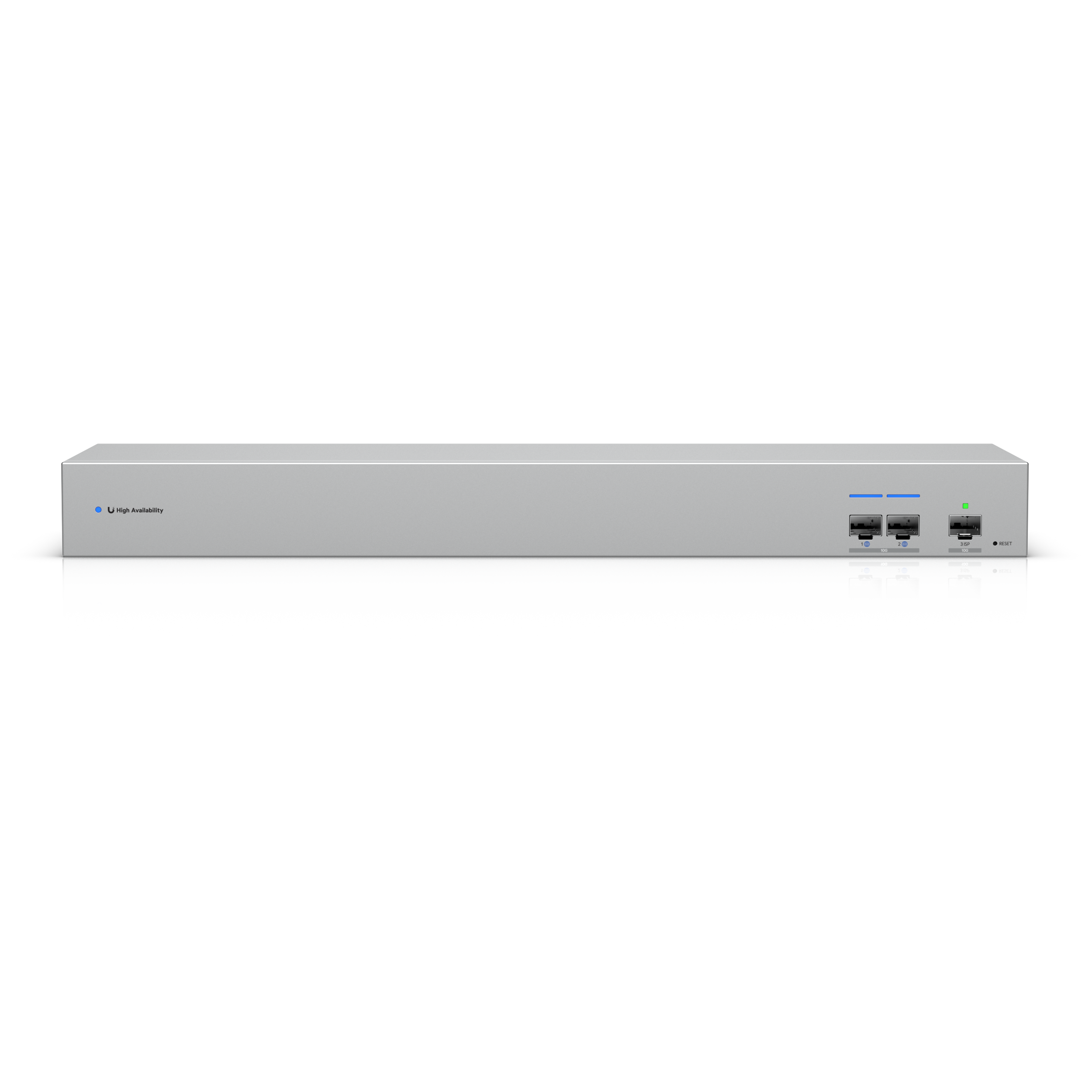 A large main feature product image of Ubiquiti UniFi 10GbE SFP+ WAN Switch