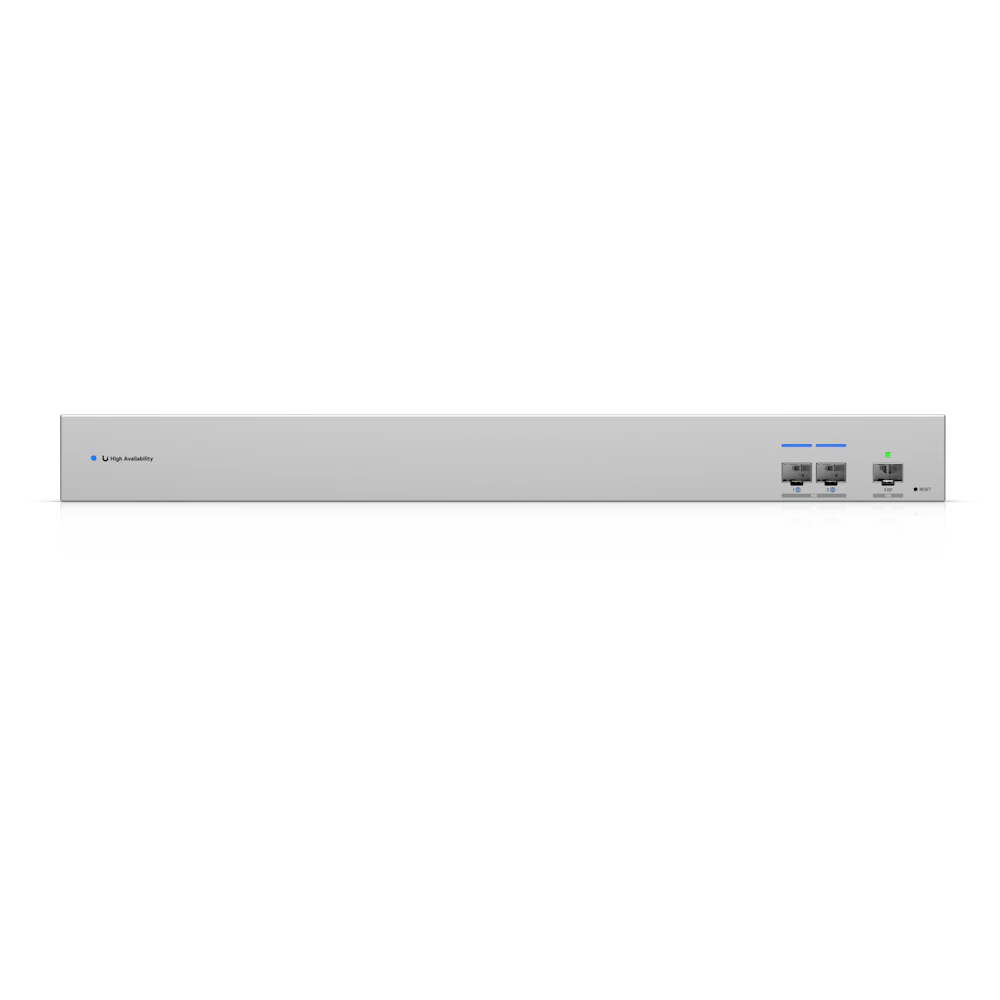 A large main feature product image of Ubiquiti UniFi 10GbE SFP+ WAN Switch