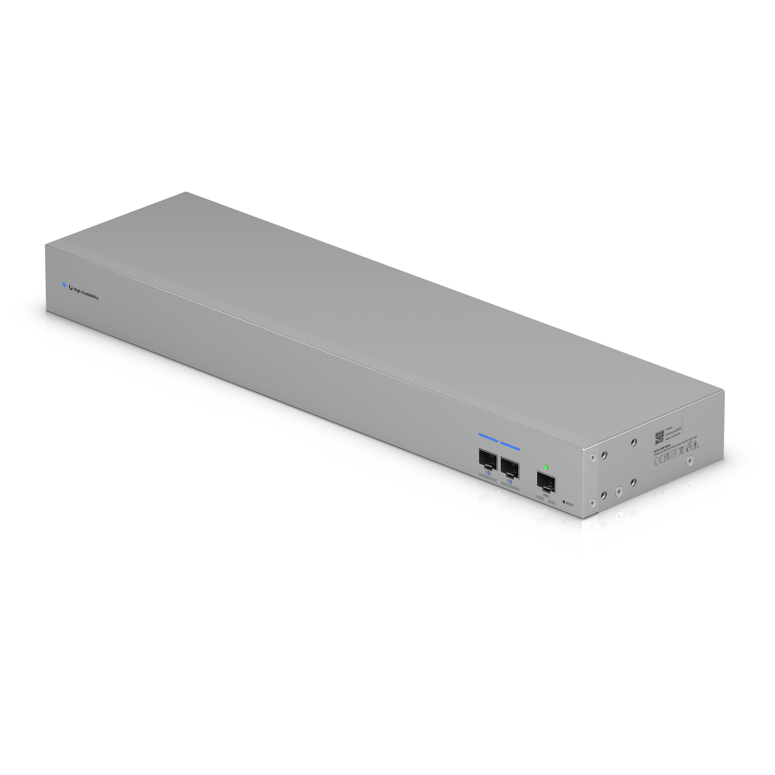 A large main feature product image of Ubiquiti UniFi 10GbE SFP+ WAN Switch