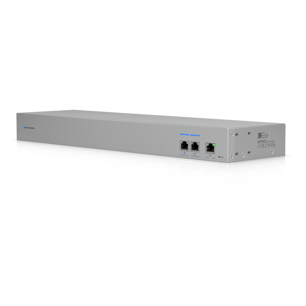 A large main feature product image of Ubiquiti UniFi 10GbE WAN Switch
