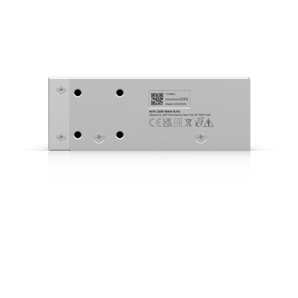 A large main feature product image of Ubiquiti UniFi 10GbE WAN Switch
