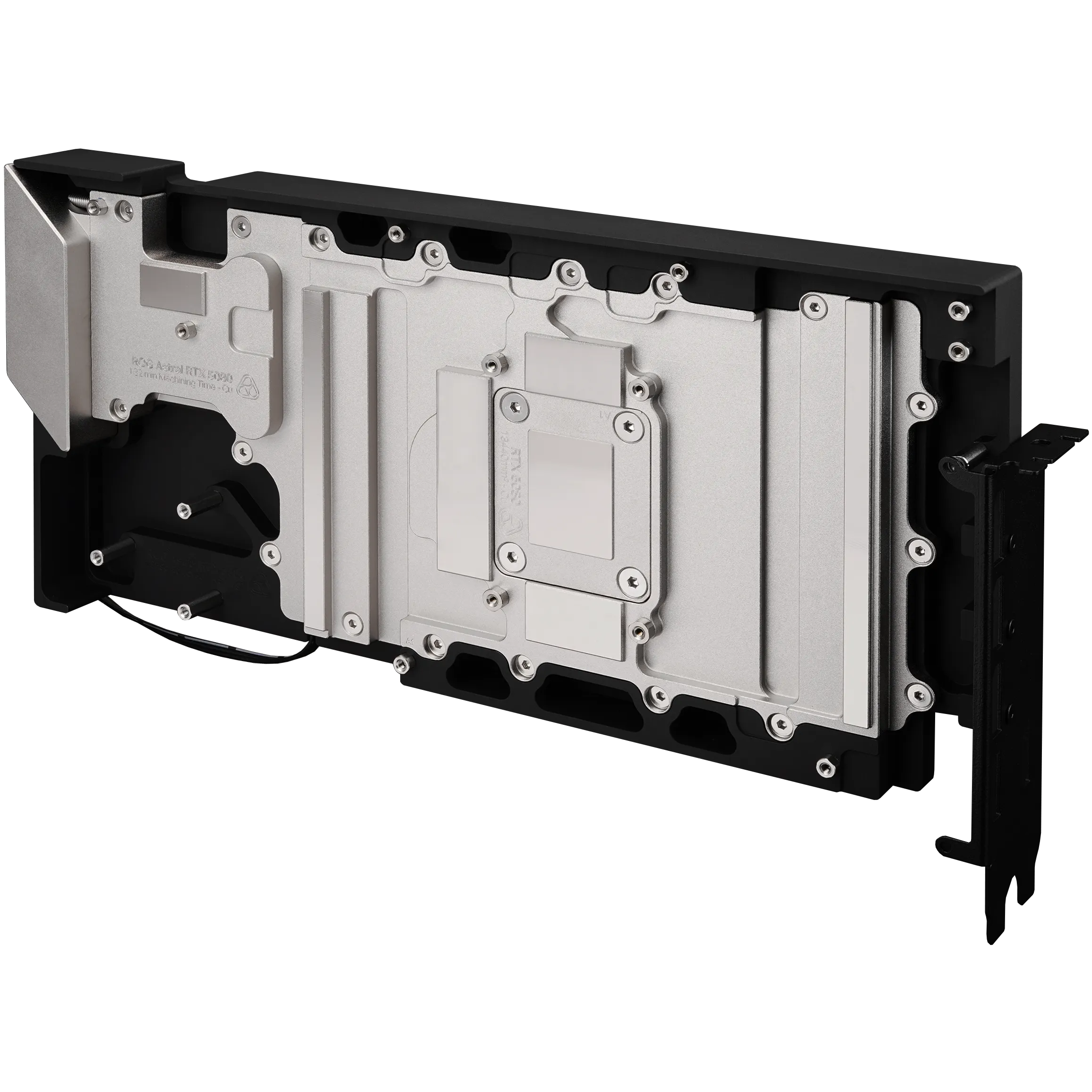A large main feature product image of Thermal Grizzly DeltaMate ROG Astral RTX 5080 GPU Water Block