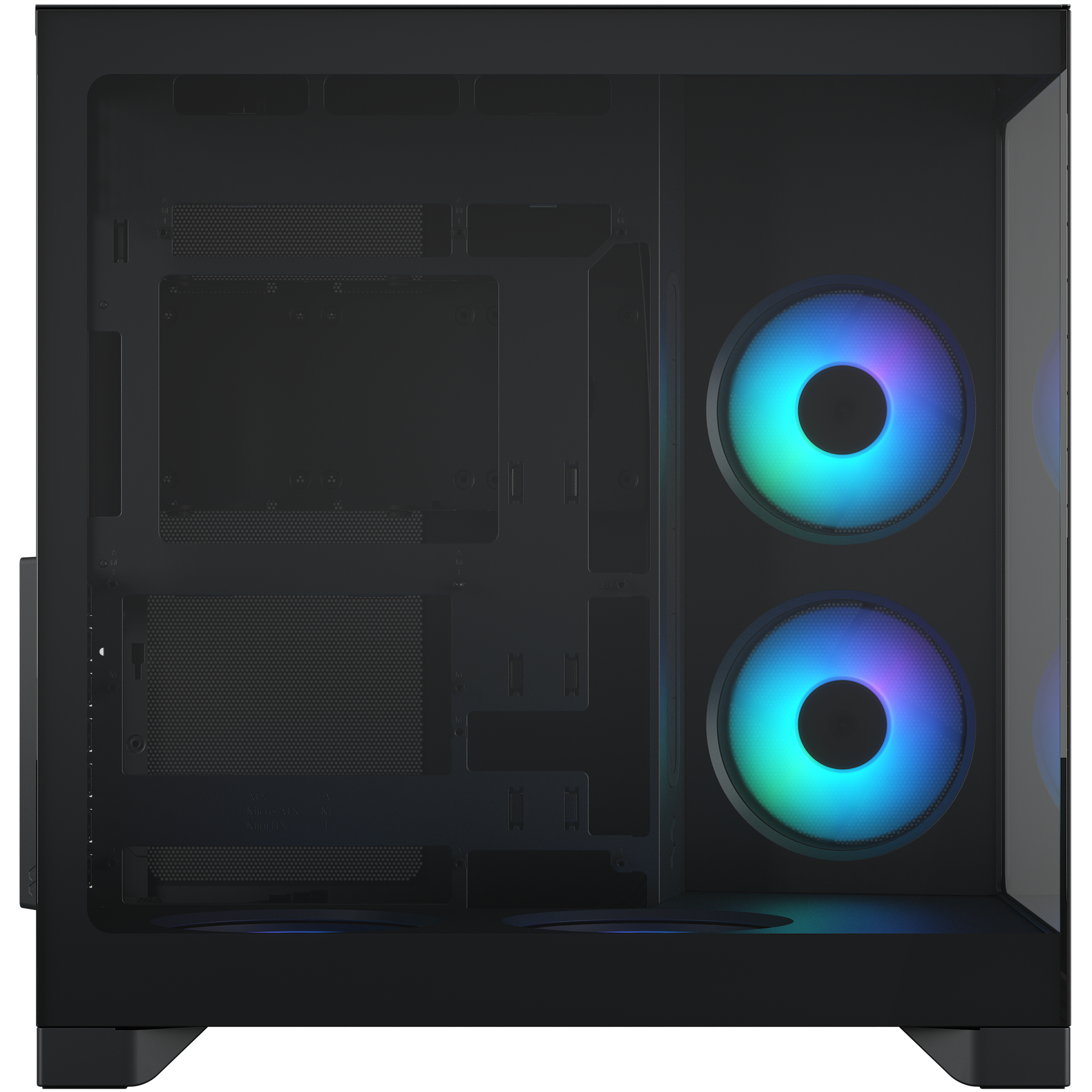 A large main feature product image of Fractal Design Pop 2 Vision RGB TG Mid Tower Case (Black)