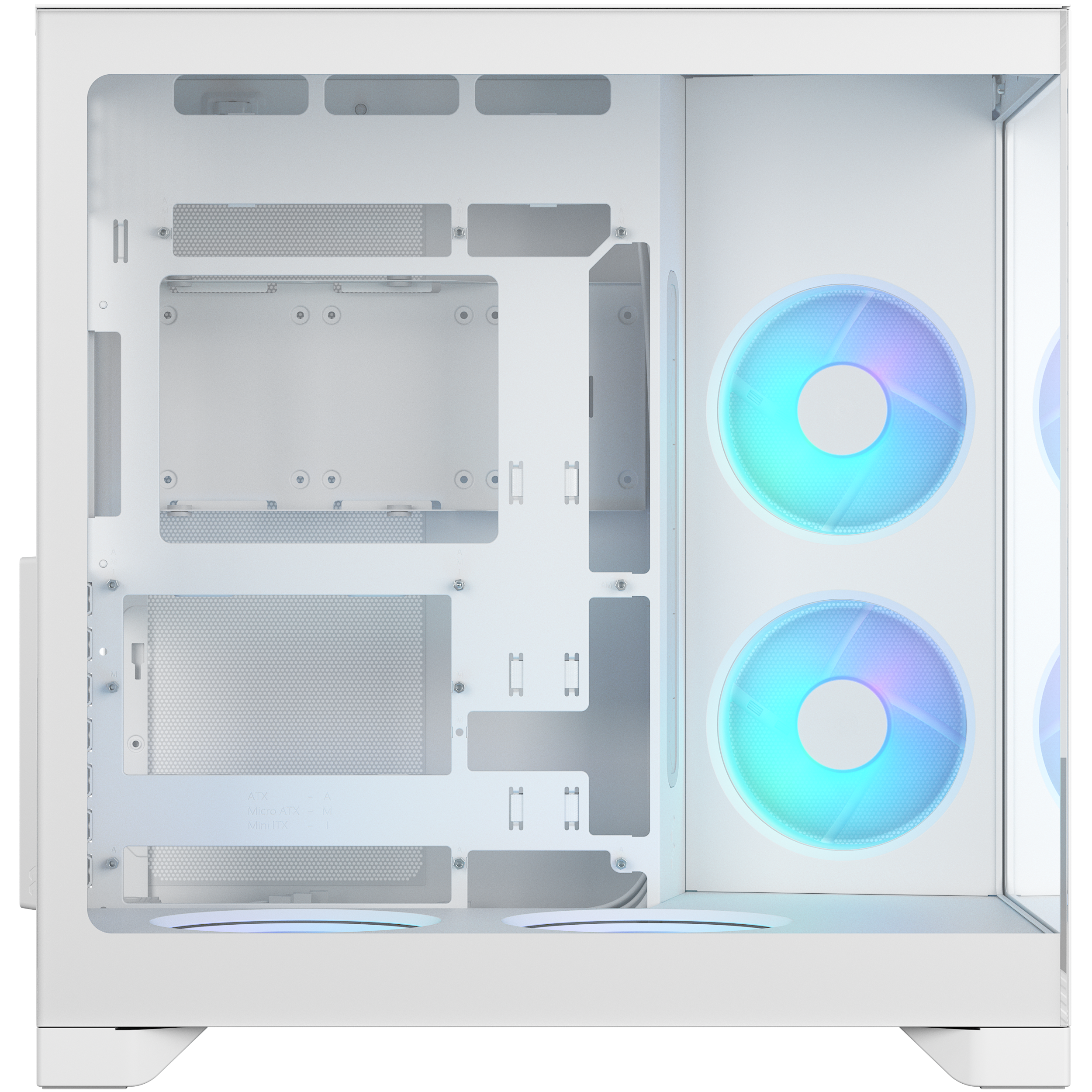 A large main feature product image of Fractal Design Pop 2 Vision RGB TG Mid Tower Case (White)