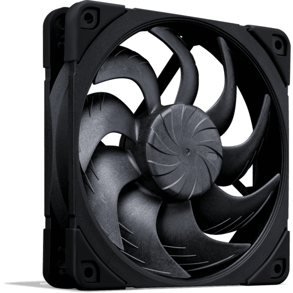 A large main feature product image of Noctua NF-A12X25 G2 PWM Chromax Black - 120mm x 25mm 1800RPM Cooling Fan