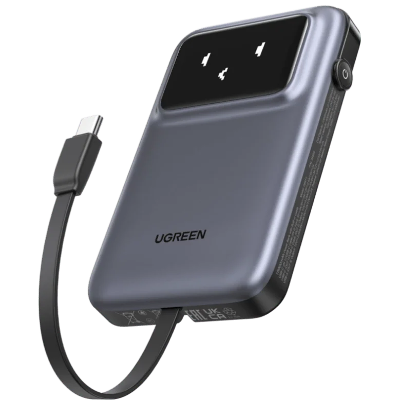 A large main feature product image of UGREEN Uno 30W 10000mAh Wired Power Bank (Grey)