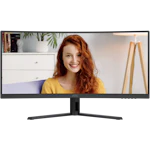 A small tile product image of AOC CU34B3E - 34" Curved 3K Ultrawide 120Hz VA Monitor