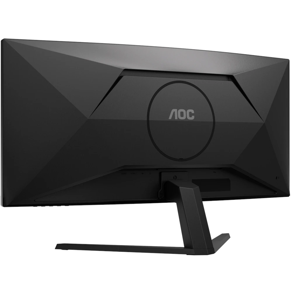A large main feature product image of AOC CU34B3E - 34" Curved 3K Ultrawide 120Hz VA Monitor
