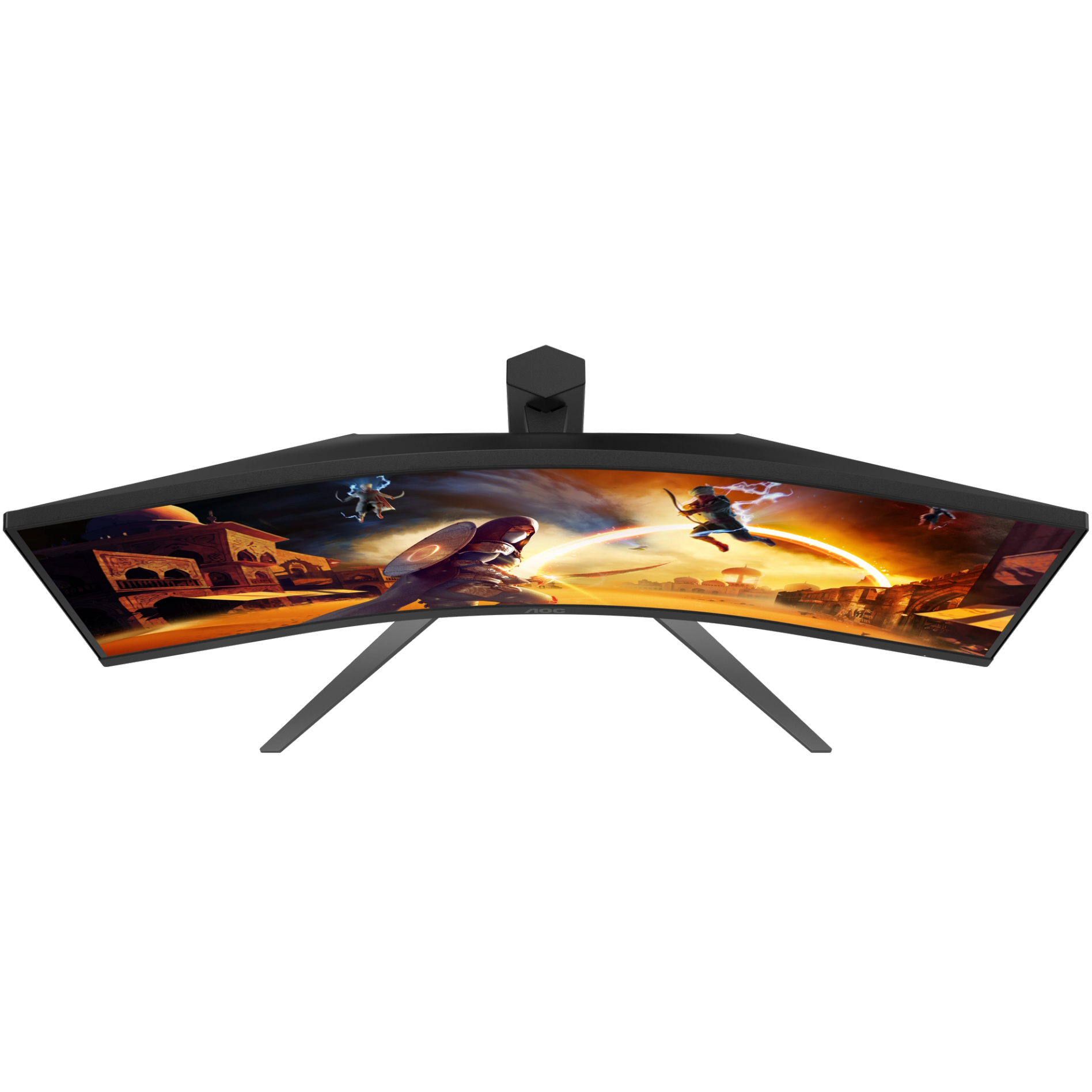 A large main feature product image of AOC AGON CU34G4H - 34" Curved 3K 1440p 200Hz 0.3ms Fast VA Gaming Monitor