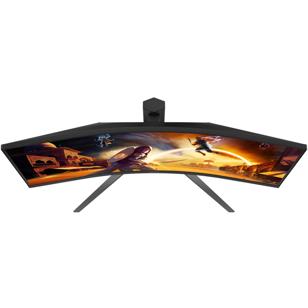A large main feature product image of AOC AGON CU34G4H - 34" Curved 3K 1440p 200Hz 0.3ms Fast VA Gaming Monitor