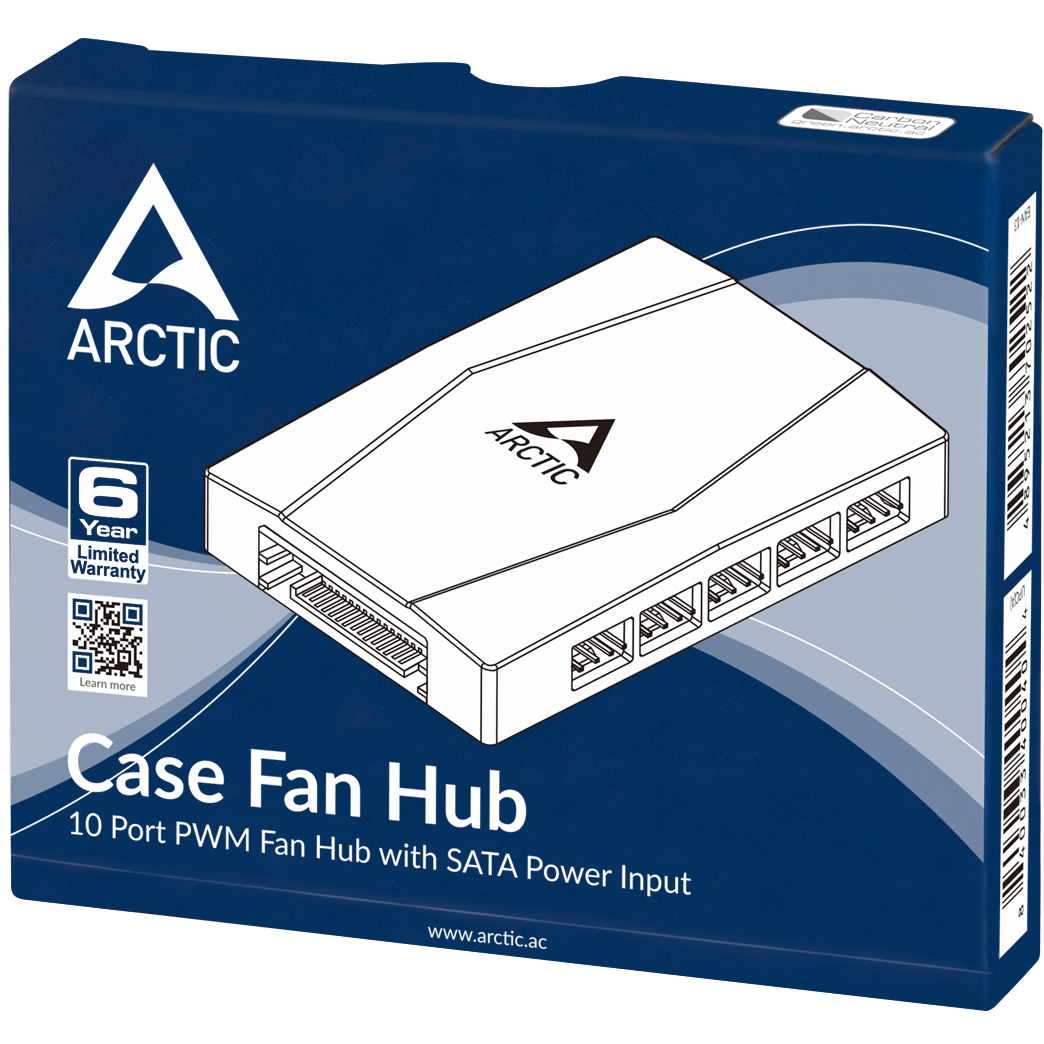 A large main feature product image of EX-DEMO ARCTIC 10-Port PWM Case Fan Hub