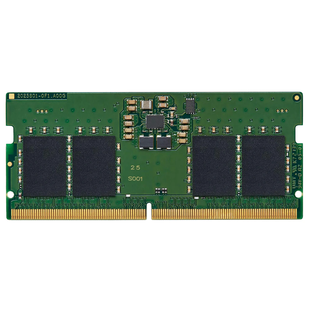A large main feature product image of Kingston System Specific RAM SO-DIMM DDR5 5600MT/s 8GB