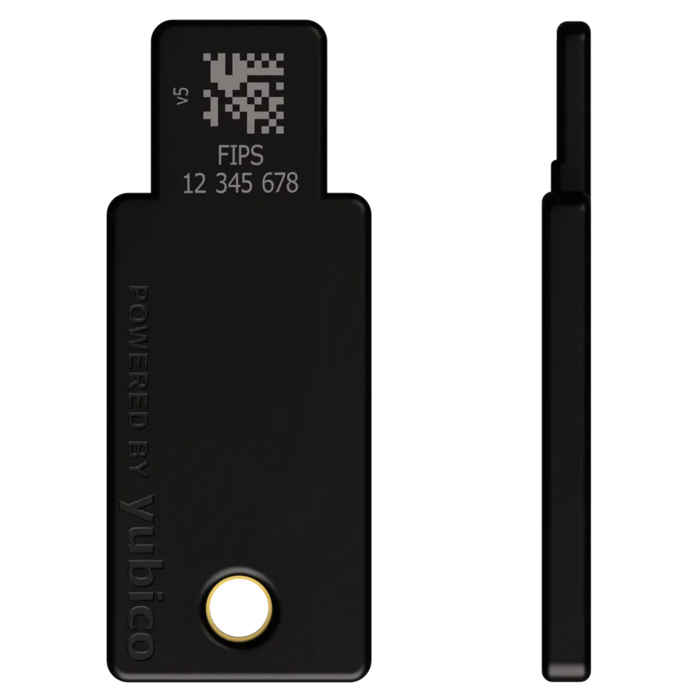 A large main feature product image of EX-DEMO Yubico YubiKey 5 USB-A NFC FIPS Security Key