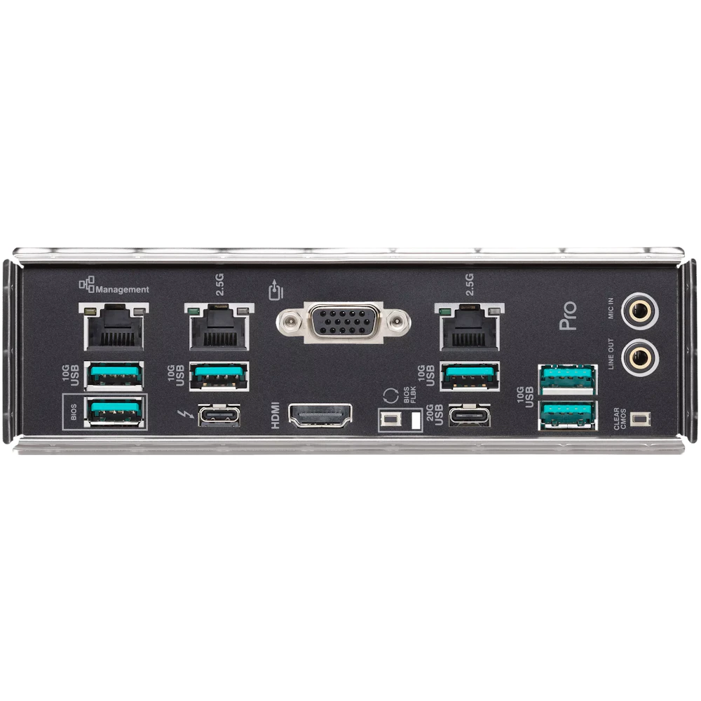 A large main feature product image of ASUS PRO WS W880-ACE SE LGA1851 ATX Desktop Motherboard