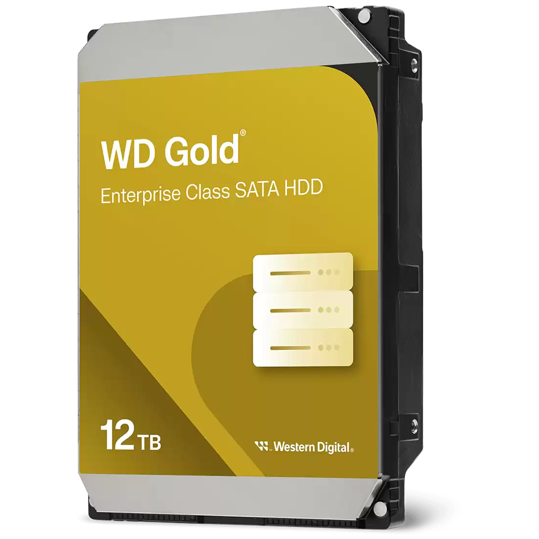 A large main feature product image of WD Gold 3.5" Enterprise Class HDD - 12TB 512MB