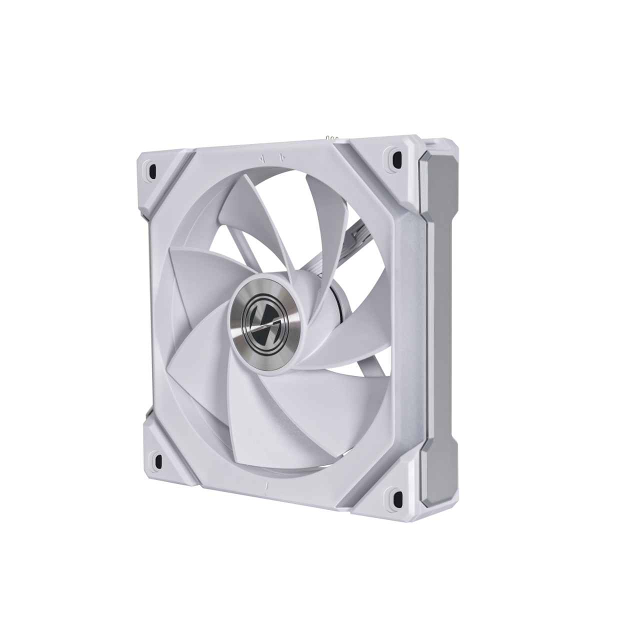 A large main feature product image of EX-DEMO Lian Li UNI FAN SL120 V2 - 120mm Reverse Blade Modular Fan (White)