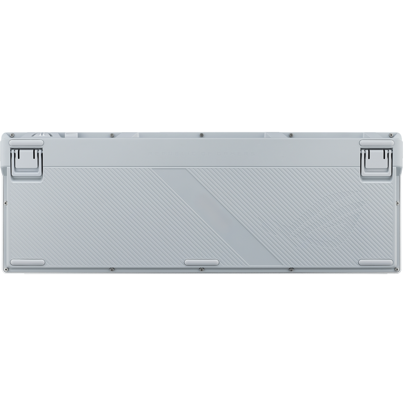 A large main feature product image of ASUS ROG Azoth 96 HE Wireless Mechanical Gaming Keyboard - ROG HFX V2 Magnetic Switch (White)