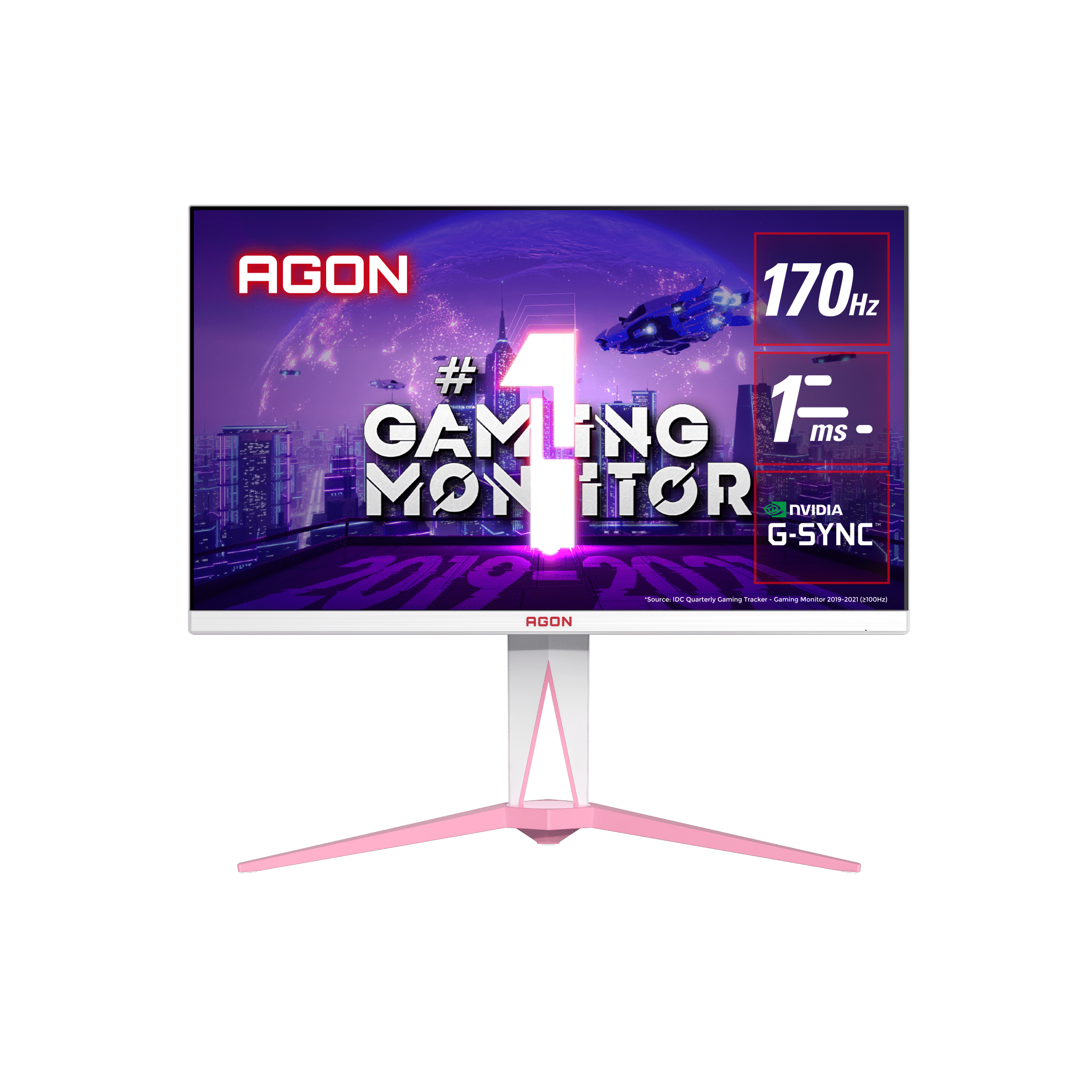 A large main feature product image of EX-DEMO AOC AGON AG275QXR - 27" 1440p 180Hz IPS Monitor
