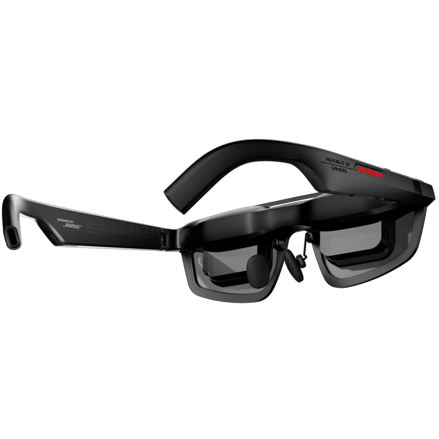 A large main feature product image of ASUS ROG XREAL R1 240Hz 0.01ms Micro OLED Gaming Glasses