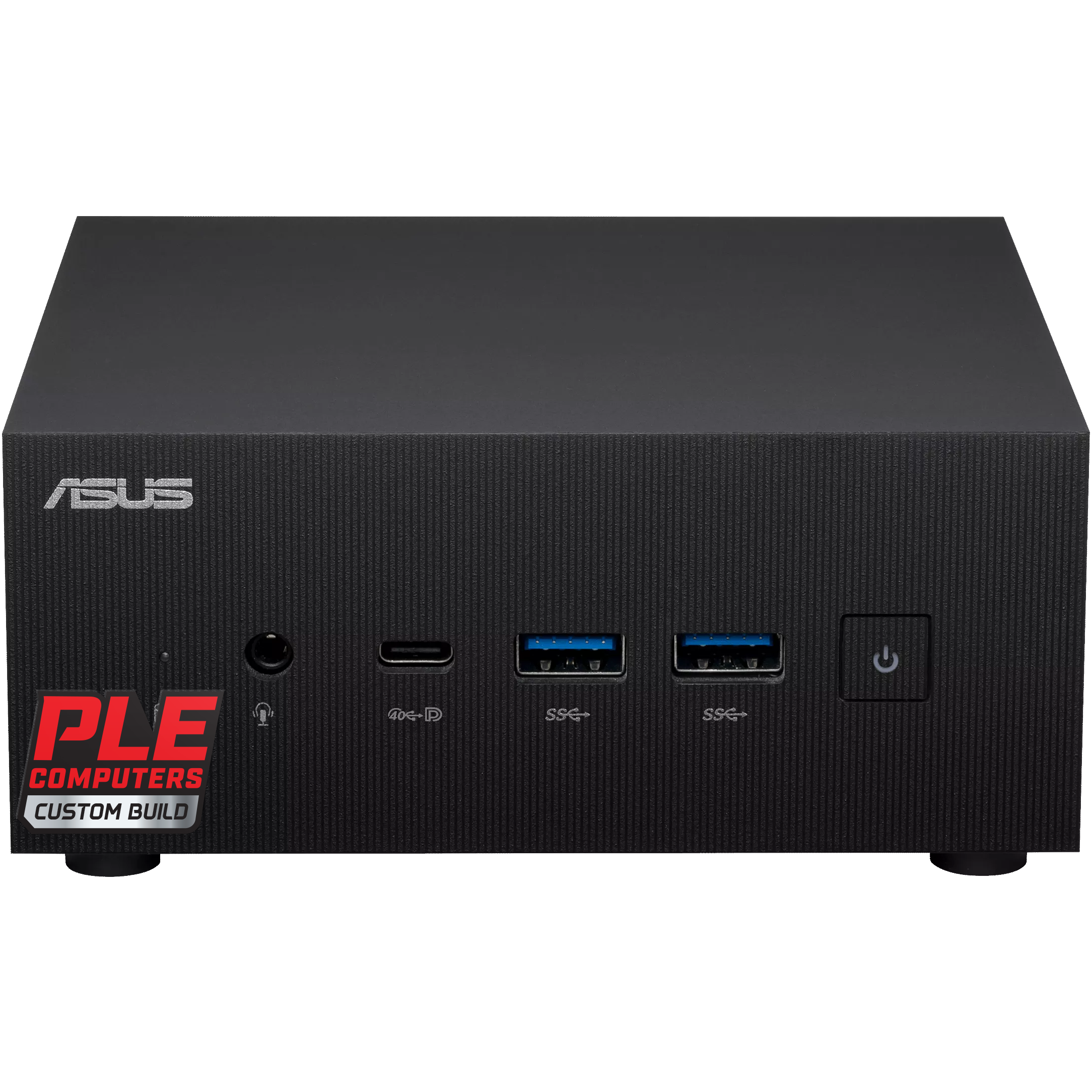 A large main feature product image of PLE Mini PC AMD Ryzen 5 7535H Pro 16GB/1TB Prebuilt Ready To Go