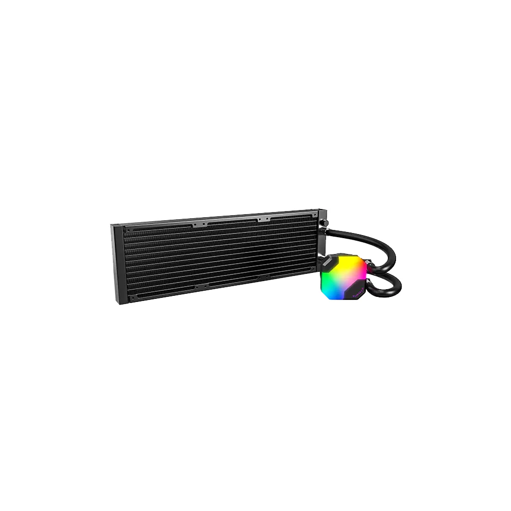 A large main feature product image of EX-DEMO Montech HyperFlow ARGB 360mm AIO Liquid CPU Cooler (Black)