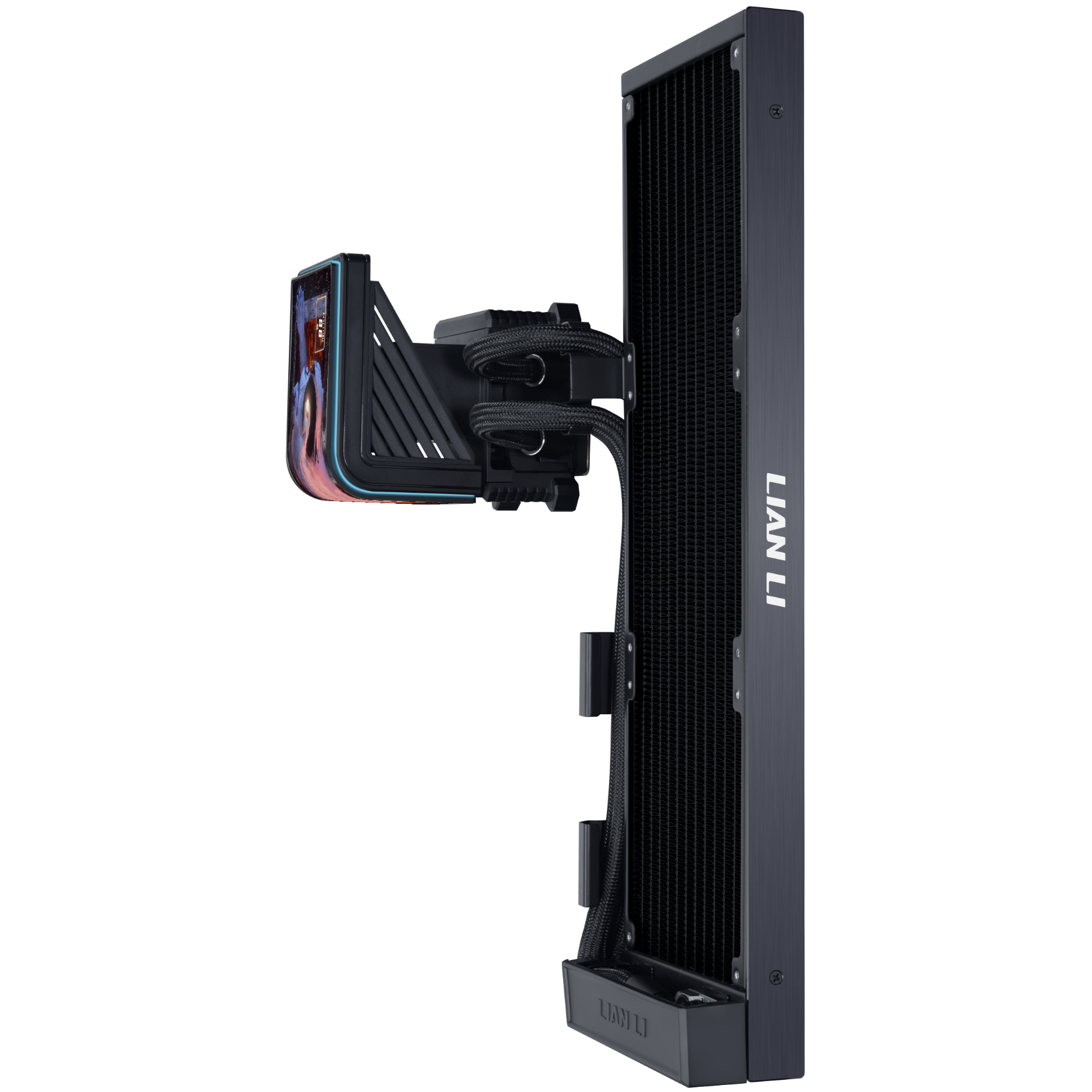 A large main feature product image of Lian Li HydroShift II OLED Curved 360 Fanless (Black)
