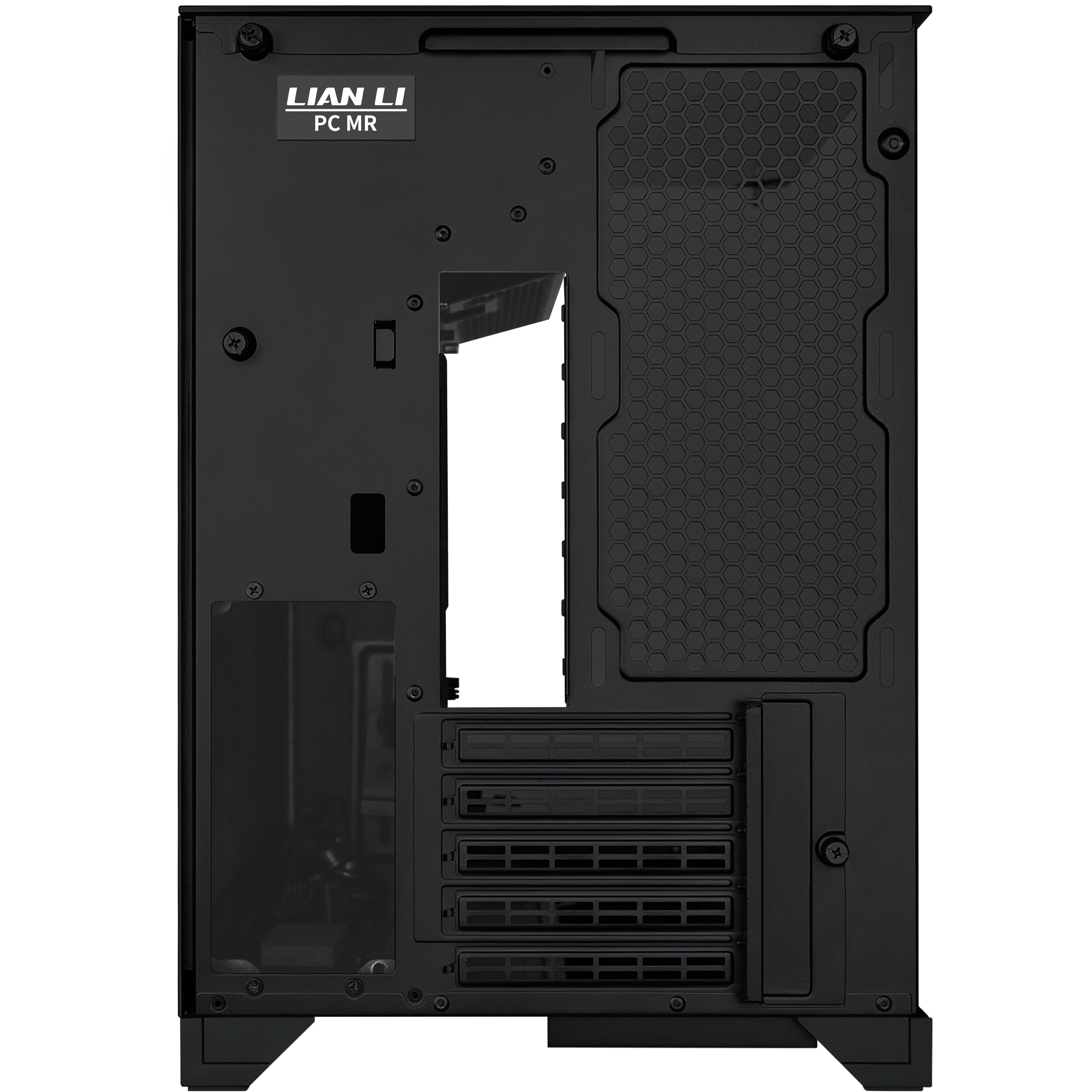 A large main feature product image of Lian Li O11 Vision-M Micro Tower Case (Black)