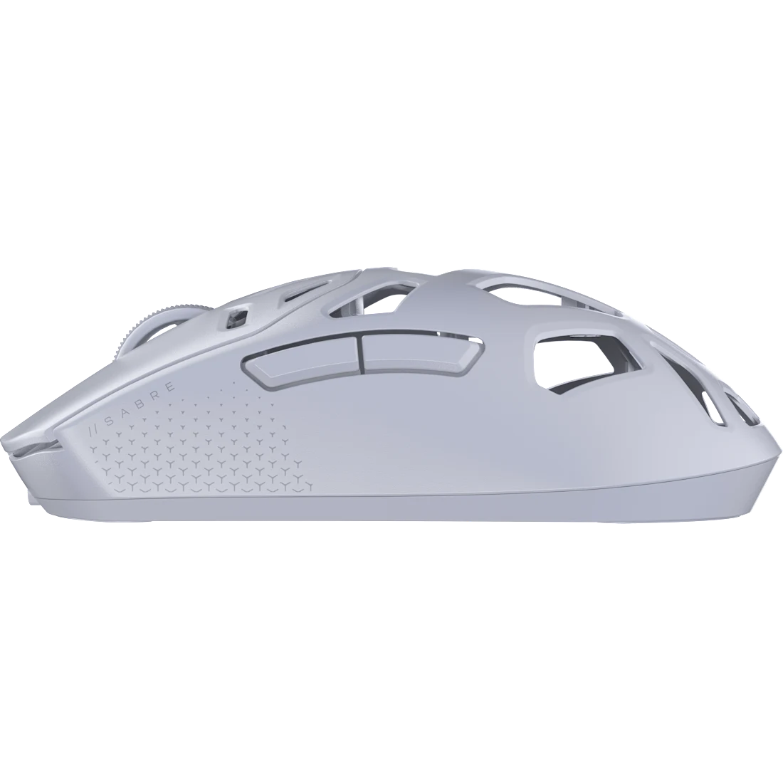 A large main feature product image of Corsair SABRE v2 PRO WIRELESS MG Gaming Mouse (White)