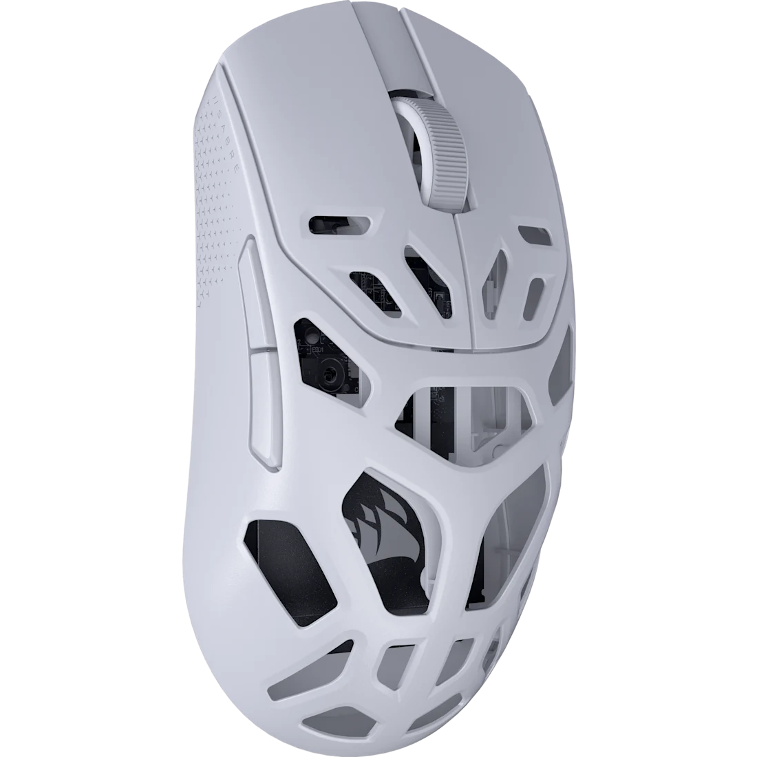 A large main feature product image of Corsair SABRE v2 PRO WIRELESS MG Gaming Mouse (White)