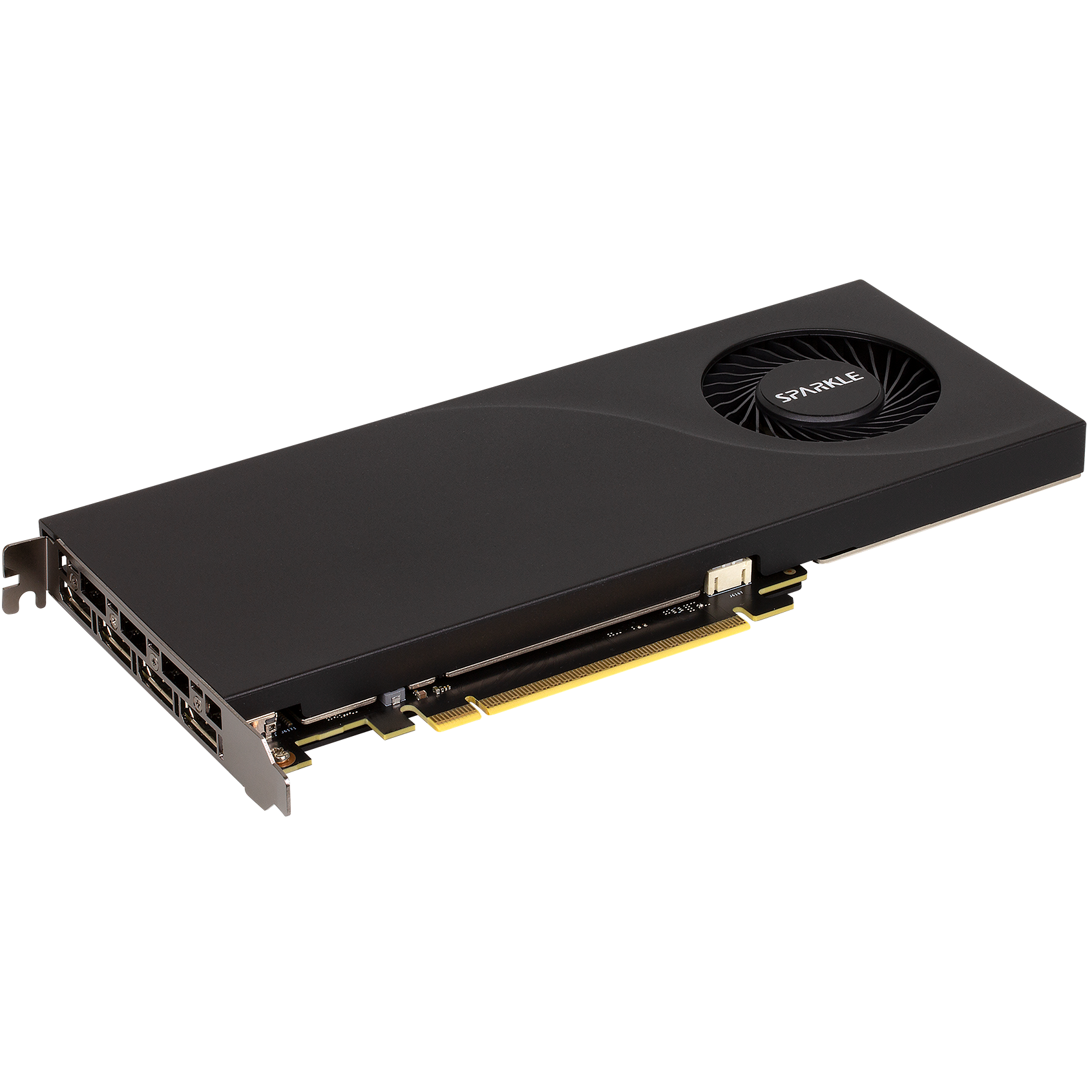 A large main feature product image of SPARKLE Intel Arc Pro B50 Blower 16GB GDDR6