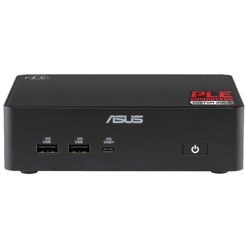 A large main feature product image of PLE Mini PC Intel Core Ultra 5 325 Pro 16GB/1TB Prebuilt Ready To Go