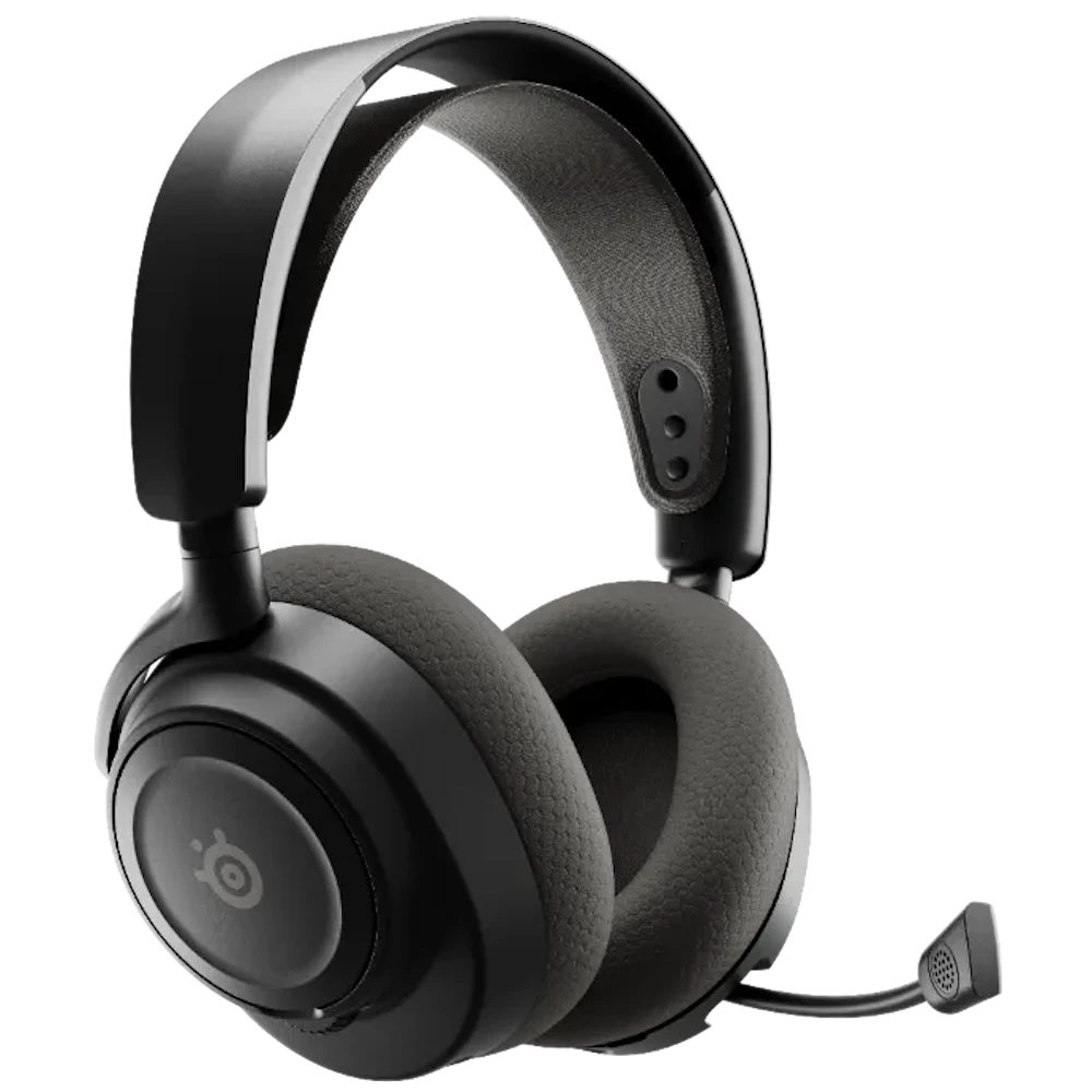 A large main feature product image of SteelSeries Arctis Nova 7 Gen 2 - Wireless Gaming Headset - Black