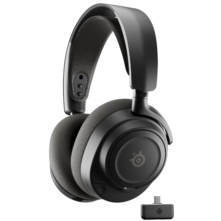 A large main feature product image of SteelSeries Arctis Nova 7 Gen 2 - Wireless Gaming Headset - Black