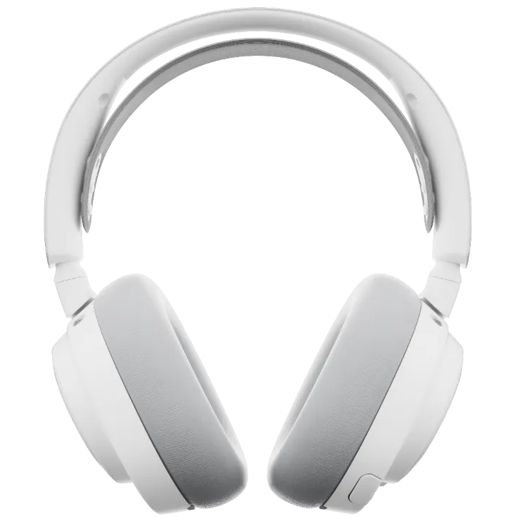 A large main feature product image of SteelSeries Arctis Nova Pro Omni - Wireless Gaming Headset - White