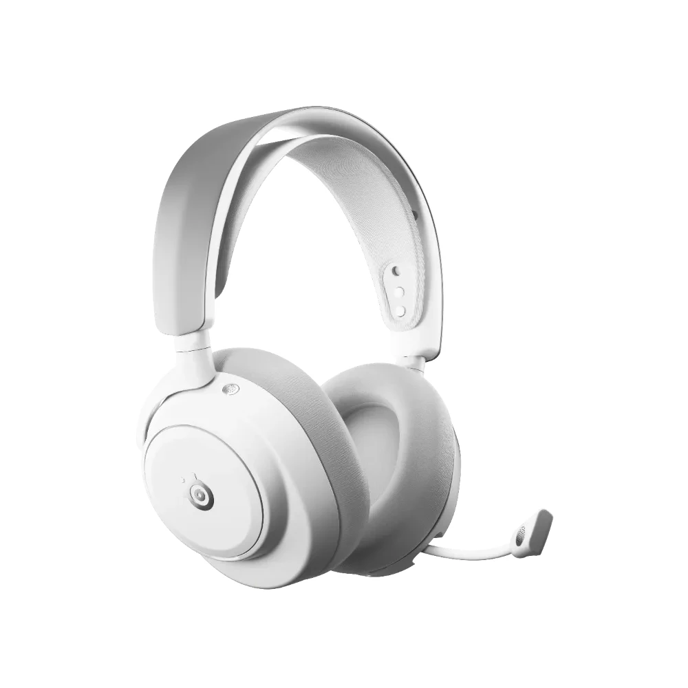 A large main feature product image of SteelSeries Arctis Nova Pro Omni - Wireless Gaming Headset - White